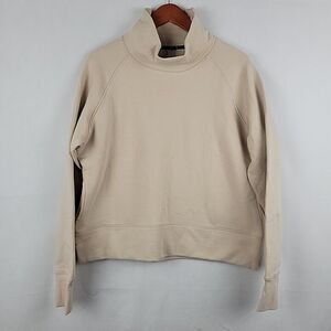 Public Rec Luxe Fleece Crop Sweatshirt Womens Large High Neck Pullover Pockets